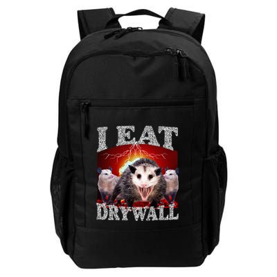 Funny Opossum Meme I Eat Drywall Possum Sarcasm Humor Daily Commute Backpack