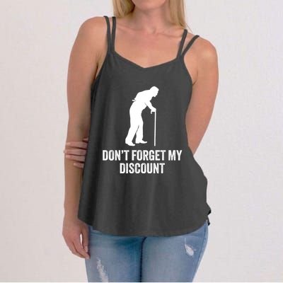 Funny Old Man Gag Old Person Older People Dad Birthday Women's Strappy Tank