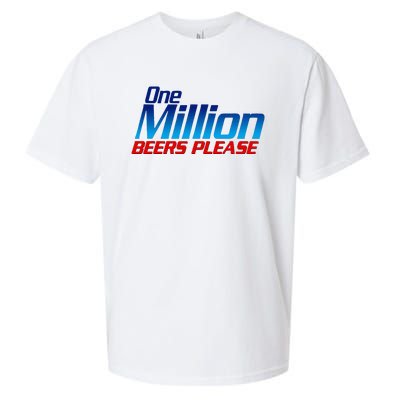 Funny One Million Beers Please Beer Enthusiast Drinking Sueded Cloud Jersey T-Shirt