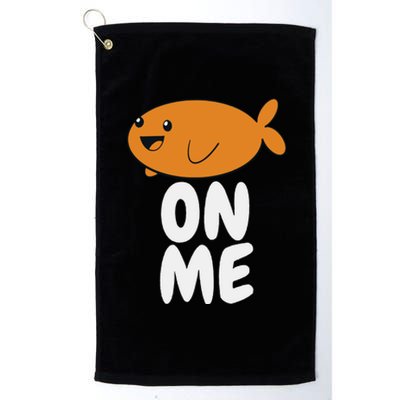 Fishy On Me Gaming Gamer Girls Gift Women Platinum Collection Golf Towel