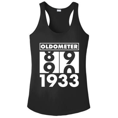 Funny Oldometer Made In 1933 90th Birthday Ladies PosiCharge Competitor Racerback Tank