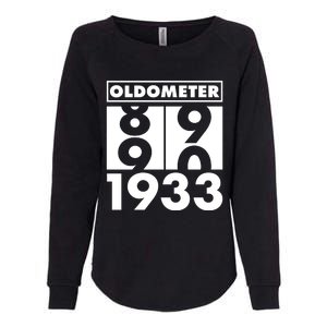 Funny Oldometer Made In 1933 90th Birthday Womens California Wash Sweatshirt