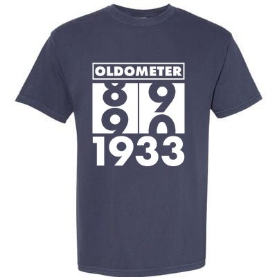 Funny Oldometer Made In 1933 90th Birthday Garment-Dyed Heavyweight T-Shirt