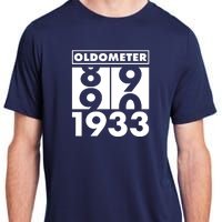 Funny Oldometer Made In 1933 90th Birthday Adult ChromaSoft Performance T-Shirt