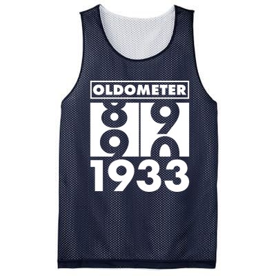 Funny Oldometer Made In 1933 90th Birthday Mesh Reversible Basketball Jersey Tank