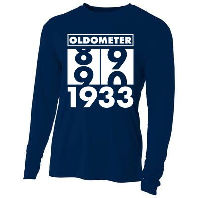 Funny Oldometer Made In 1933 90th Birthday Cooling Performance Long Sleeve Crew