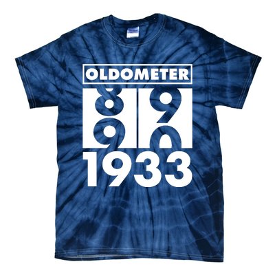 Funny Oldometer Made In 1933 90th Birthday Tie-Dye T-Shirt