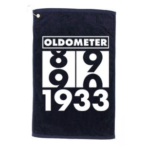 Funny Oldometer Made In 1933 90th Birthday Platinum Collection Golf Towel