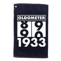 Funny Oldometer Made In 1933 90th Birthday Platinum Collection Golf Towel