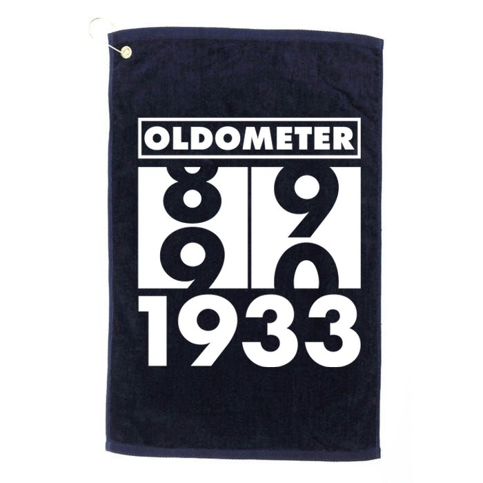 Funny Oldometer Made In 1933 90th Birthday Platinum Collection Golf Towel