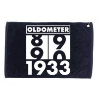 Funny Oldometer Made In 1933 90th Birthday Grommeted Golf Towel