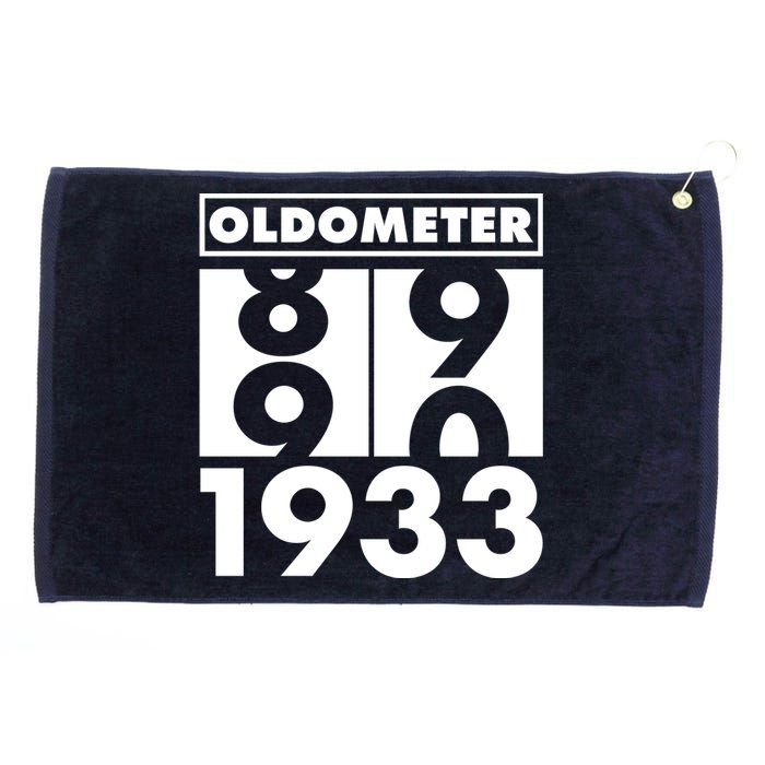 Funny Oldometer Made In 1933 90th Birthday Grommeted Golf Towel