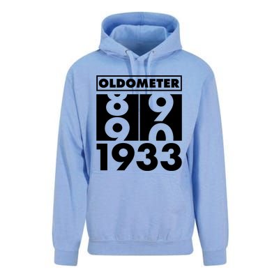 Funny Oldometer Made In 1933 90th Birthday Unisex Surf Hoodie