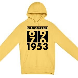 Funny Oldometer Made In 1953 70th Birthday Premium Pullover Hoodie