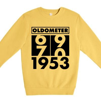 Funny Oldometer Made In 1953 70th Birthday Premium Crewneck Sweatshirt