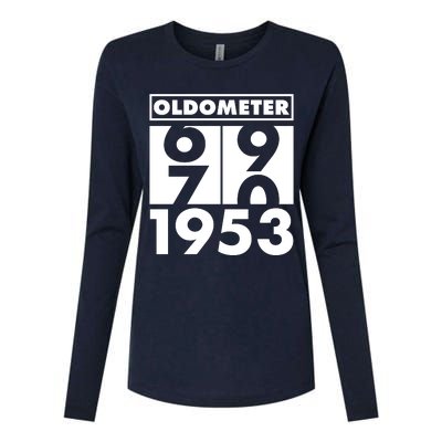 Funny Oldometer Made In 1953 70th Birthday Womens Cotton Relaxed Long Sleeve T-Shirt