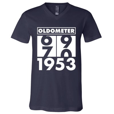 Funny Oldometer Made In 1953 70th Birthday V-Neck T-Shirt