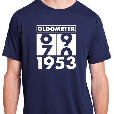 Funny Oldometer Made In 1953 70th Birthday Adult ChromaSoft Performance T-Shirt