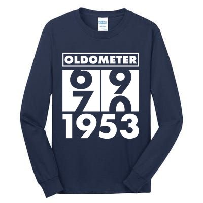 Funny Oldometer Made In 1953 70th Birthday Tall Long Sleeve T-Shirt