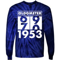 Funny Oldometer Made In 1953 70th Birthday Tie-Dye Long Sleeve Shirt