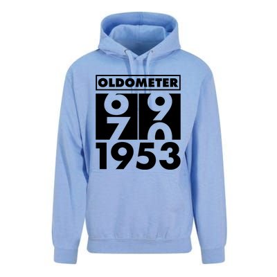 Funny Oldometer Made In 1953 70th Birthday Unisex Surf Hoodie