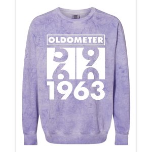 Funny Oldometer Made In 1963 60th Birthday Colorblast Crewneck Sweatshirt