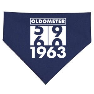 Funny Oldometer Made In 1963 60th Birthday USA-Made Doggie Bandana