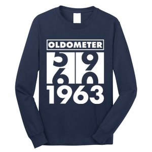 Funny Oldometer Made In 1963 60th Birthday Long Sleeve Shirt