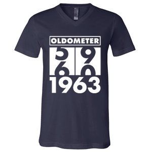 Funny Oldometer Made In 1963 60th Birthday V-Neck T-Shirt