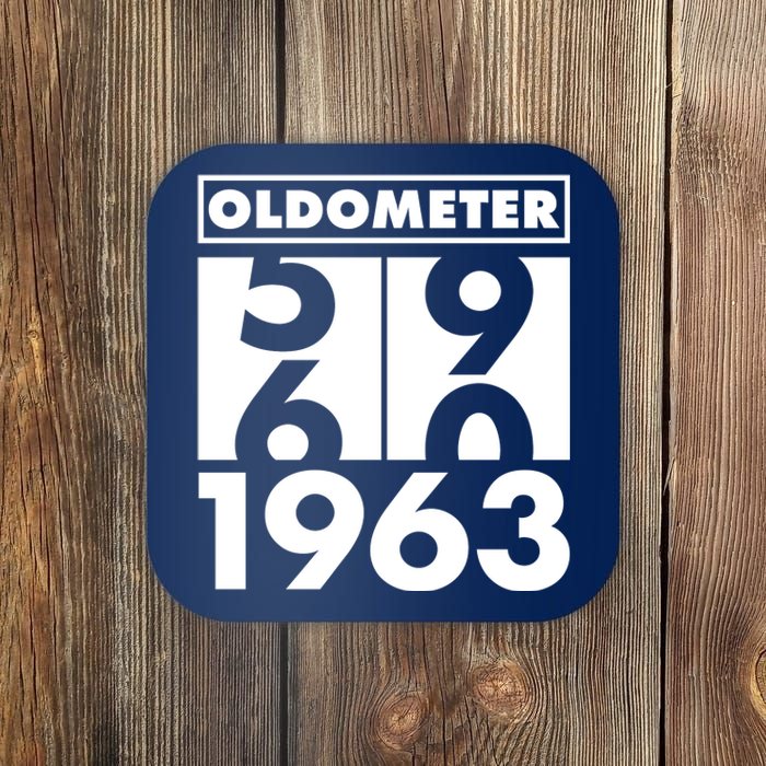 Funny Oldometer Made In 1963 60th Birthday Coaster