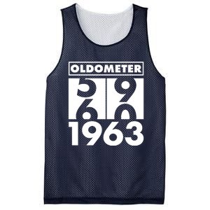 Funny Oldometer Made In 1963 60th Birthday Mesh Reversible Basketball Jersey Tank