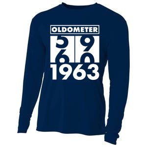 Funny Oldometer Made In 1963 60th Birthday Cooling Performance Long Sleeve Crew