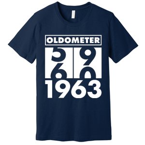 Funny Oldometer Made In 1963 60th Birthday Premium T-Shirt