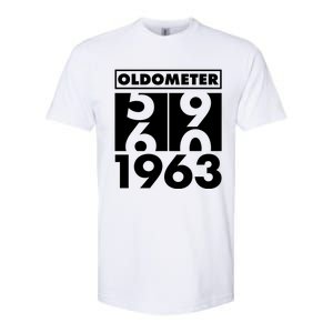 Funny Oldometer Made In 1963 60th Birthday Softstyle CVC T-Shirt