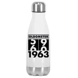 Funny Oldometer Made In 1963 60th Birthday Stainless Steel Insulated Water Bottle