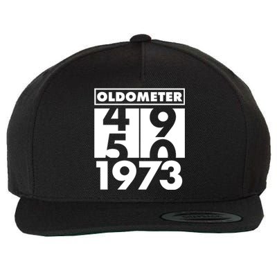 Funny Oldometer Made In 1973 50th Birthday Wool Snapback Cap