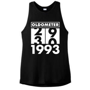 Funny Oldometer Made In 1993 30th Birthday Ladies PosiCharge Tri-Blend Wicking Tank