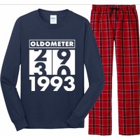 Funny Oldometer Made In 1993 30th Birthday Long Sleeve Pajama Set