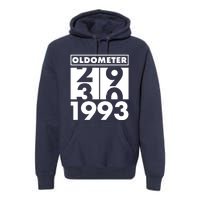 Funny Oldometer Made In 1993 30th Birthday Premium Hoodie