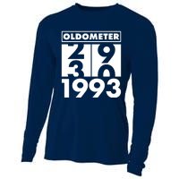 Funny Oldometer Made In 1993 30th Birthday Cooling Performance Long Sleeve Crew