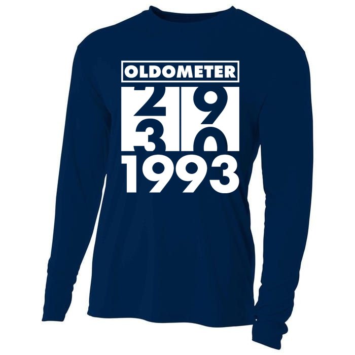 Funny Oldometer Made In 1993 30th Birthday Cooling Performance Long Sleeve Crew