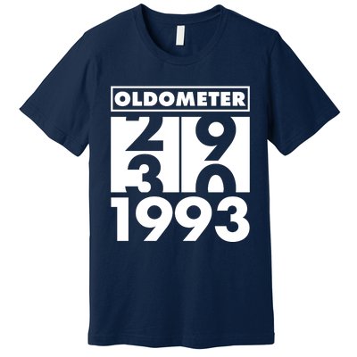 Funny Oldometer Made In 1993 30th Birthday Premium T-Shirt