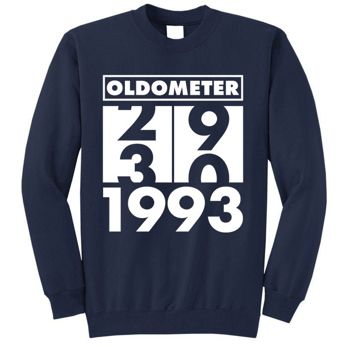 Funny Oldometer Made In 1993 30th Birthday Tall Sweatshirt