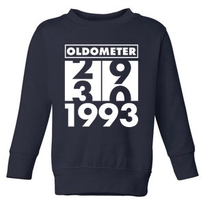 Funny Oldometer Made In 1993 30th Birthday Toddler Sweatshirt