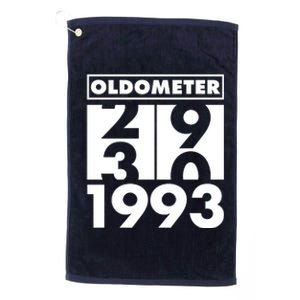 Funny Oldometer Made In 1993 30th Birthday Platinum Collection Golf Towel