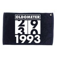 Funny Oldometer Made In 1993 30th Birthday Grommeted Golf Towel