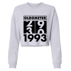 Funny Oldometer Made In 1993 30th Birthday Cropped Pullover Crew