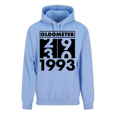 Funny Oldometer Made In 1993 30th Birthday Unisex Surf Hoodie