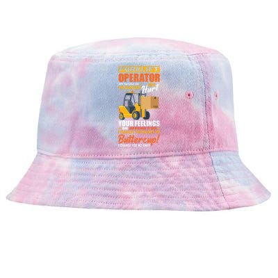 Forklift Operator My Sense Of Humor Funny Forklift Driver Tie-Dyed Bucket Hat