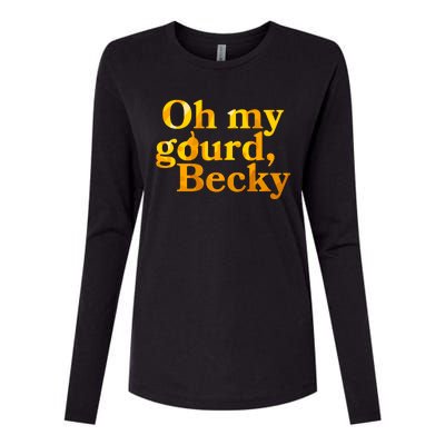 Funny Oh My Gourd Becky Womens Cotton Relaxed Long Sleeve T-Shirt